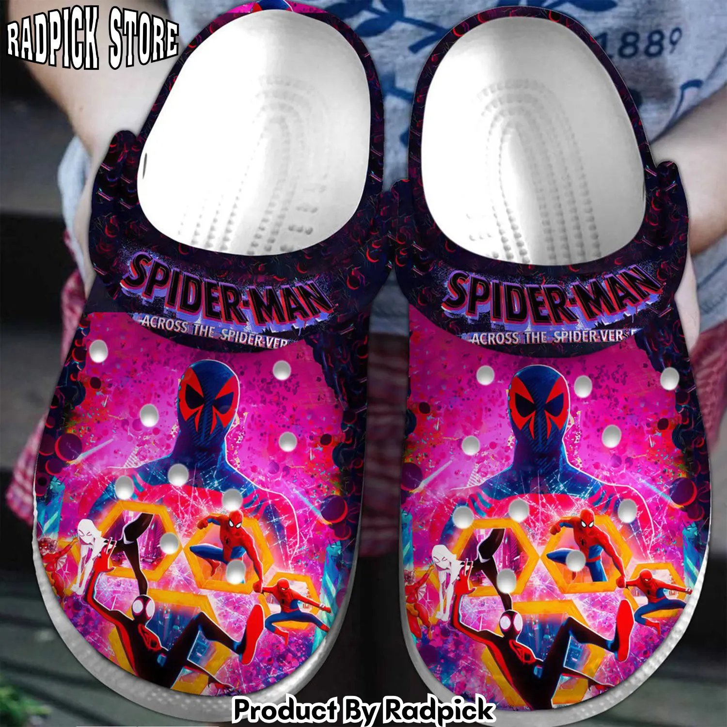 Radpick spider man movie cartoon comic clogs shoes comfortable for men women cpc rp6521357